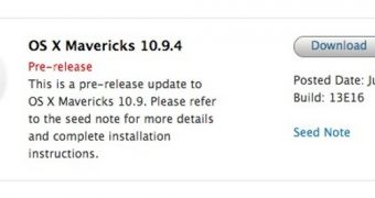 OS X Mavericks 10.9.4 beta