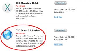 OS X Server preview available for download
