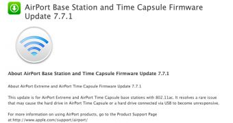 AirPort Base Station and Time Capsule Firmware Update 7.7.1