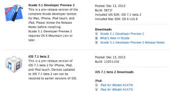 Xcode 5.1 Developer Preview 2 available for download