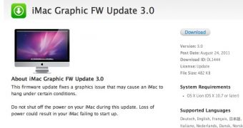 Apple posts iMac Graphic FW Update 3.0