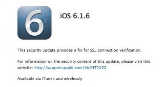iOS 6.1.6 available for download