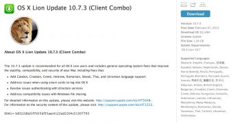 OS X Lion 10.7.3 Combo update