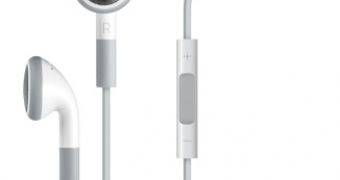 Apple earphones with remote and mic