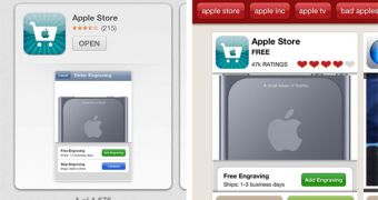 iPhone App Store interface (iOS 6 beta)