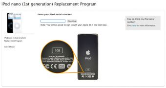 iPod nano (1st generation) Replacement Program