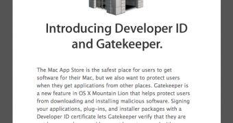 Apple Sends Mac Developers an Email About Gatekeeper
