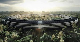 Apple "spaceship" Campus 2 rendering