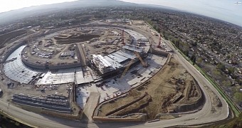 A still from the Apple Campus 2 flyover video