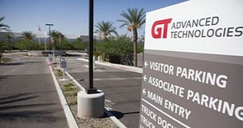 Entrance to GT Advanced factory