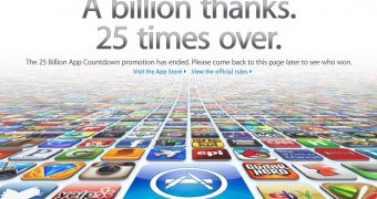 Apple Stops Countdown Timer for 25 Billion App Downloads