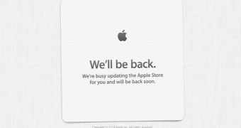 Apple store down sign