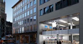 A picture of the Rosenstrasse Apple Retail Store in Germany