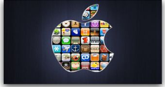 Apple logo filled with app icons