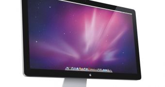 The new, 27-inch Apple Cinema Display with IPS technology and ambient light sensor