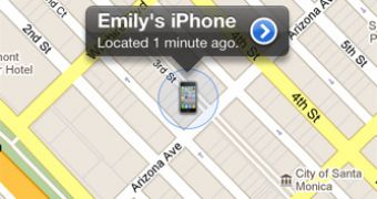 Find My iPhone example