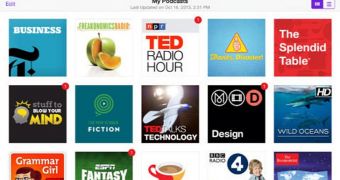 Podcasts iPad screenshot