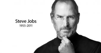 Apple web site featuring Steve Jobs