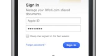 Signing into iWork.com from an iPod touch