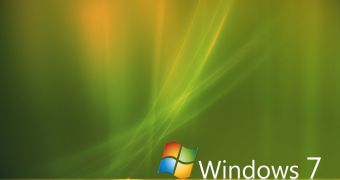 Windows 7 Aurora green wallpaper