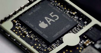 Apple A5 dual-core ARM SoC used in the iPad 2