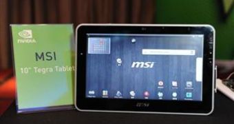 The MSI tablet, powered by Tegra and with a price estimated at around $500