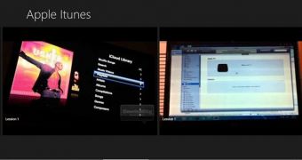 This is the so-called Apple iTunes app for Windows 8