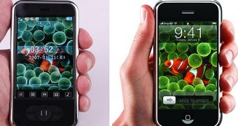 The first Chinese copy of Apple's iPhone vs. the real thing