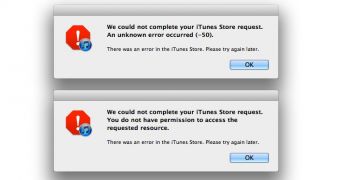 iTunes App Store errors