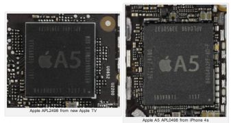 A5 chips from two different Apple devices compared