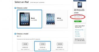 iPad pre-ordering system