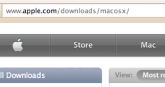 Screenshot of Apple's Downloads site