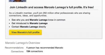 Marcelo Lamego LinkedIn profile