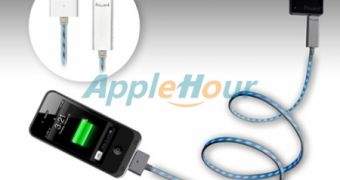 Power4 Visible Light Charging Cable for iPhone iPad and iPod