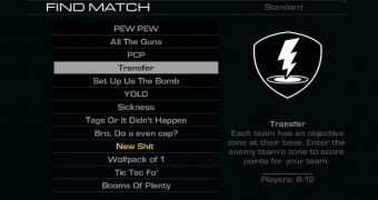The renamed CoD: Ghosts game modes