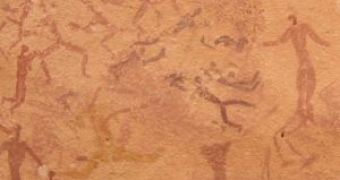 Rock painting from Egyptian Neolithic