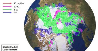 Arctic Sea Ice Displacement Map Released