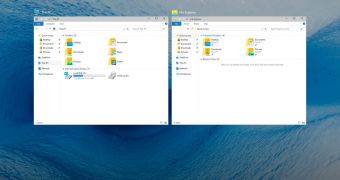 Windows 10 multiple desktops in action