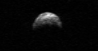 Radar image of asteroid 2005 YU55