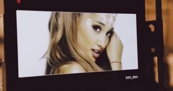 Ariana Grande teases fans with a short video sneak peek of her latest song “Break Free”