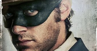 Armie Hammer in the mask he came to “loathe” in “The Lone Ranger” official poster