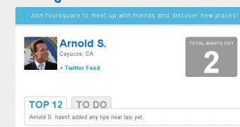 The Terminator is now on Foursquare