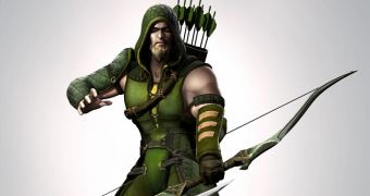 Green Arrow's standard skin in Injustice