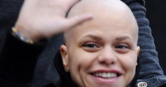 British reality star Jade Goody, seen here weeks before passing away from cervical cancer