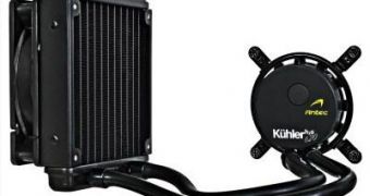 Antec KÜHLER H2O 620 water cooling system with Asetek  Liquid Temperature Fan Control technology