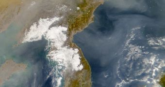 This 2007 NASA picture shows the brown clouds over Asia in great detail