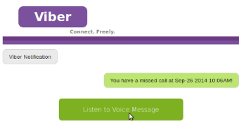 Fake message from Viber, Asprox malware behind link