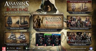 Assassin's Creed 4: Black Flag Jackdaw Edition has lots of DLC