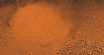 The Martian Hellas Planitia is one of the largest impact craters in the Solar System