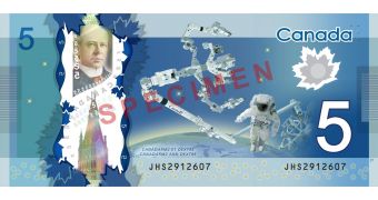 The new Canadian $5 bill